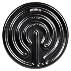 ฮีตเตอร์อินฟราเรดแบบแผ่นเซรามิค สีดำ  INFRAPARA (Infrared heater) รุ่น D-1-500W AC220V Black ขั้วE27