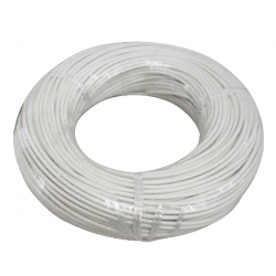 สายทนความร้อน/ไฟเบอร์กลาส (Heat resistant wire) รุ่น FBG-1000 10.00 sq.mm -60+200C White SANGI 