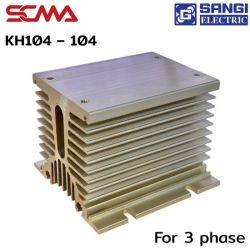 KH104 – 104 โซลิดสเตทรีเลย์ ฮีทซิงค์ FOR Three Phase SSR SCMA