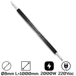 FI-1020 ฮีตเตอร์ครีบตัวไอ LF-900 MM L-1000 M 2000W AC220V