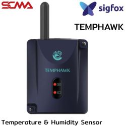 TEMPHAWK Temp & Humi Sensor /-40..125C/0..100%RH/ Wiresless Sigfox with Cloud 1 Year