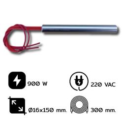 ฮีตเตอร์คาร์ทริจด์ (CARTRIDGE HEATER) SANGI ฮีตเตอร์แท่งกลม 300 mm. ขนาด 16x150