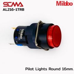 AL216-1TRB Pilot Lights Round 16mm. 12VDC Red Mibbo