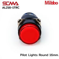 AL216-1TRC Pilot Lights Round 16mm. 24VDC Red Mibbo