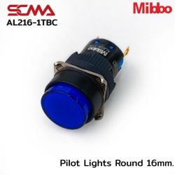 AL216-1TBC Pilot Lights Round 16mm. 24VDC Blue Mibbo