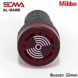 AL-8ARB Buzzer 22mm. Intermittent Beep 12VAC/DC Mibbo
