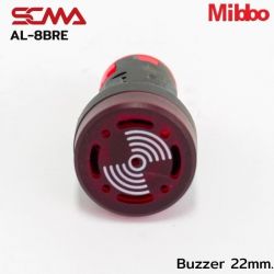 AL-8BRE 220VAC Buzzer 22mm. Intermittent Flash Beep Mibbo