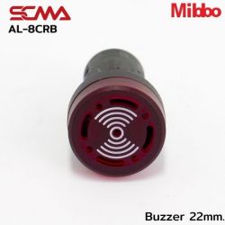 AL-8CRB 12VAC/DC Buzzer 22mm. Continuous Beep Mibbo