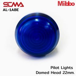 AL-1ABE Pilot Lights Domed Head 22mm. 220VAC/DC Blue Mibbo
