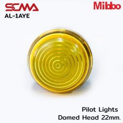 AL-1AYE Pilot Lights Domed Head 22mm. 220VAC/DC Yellow Mibbo