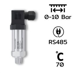 Pressure Transmitter : SUP-P300 Series Range: 0-10 Bar / Output: RS485