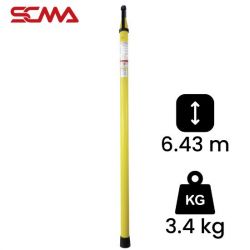 KHS-100-5-6, Length 6.43 m/3.4 kg KEPLER Telescopic Hot Sticks ไม้ฉนวน/ไม้ชักฟิวส์แบบสไลด์ SCMA