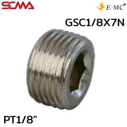 GSC1/8X7N \ Plug \ PT1/8" \ E.MC