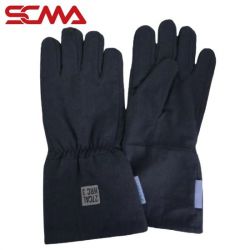 KAHAP-GL-27 (Blue-Black) KEPLER Leather Arc flash gloves outside