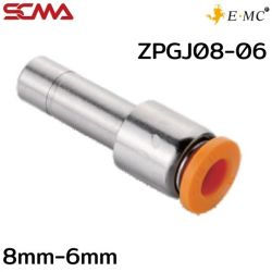 ZPGJ08-06 \ Plastic Fitting \ Reducer / 8mm-6mm \ E.MC