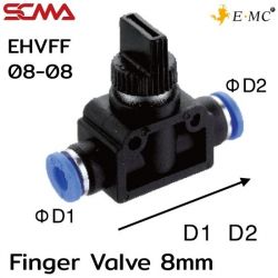 EHVFF08-08 \ Hand Valve / Finger Valve / 8mm \ E.MC