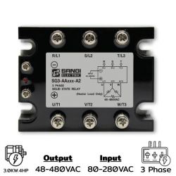 SG3-AAR4HP F/R-A2 Three phases Input 80-280VAC Output 48-480VAC 3.0KW Random