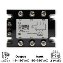 SG3-AAR5HP F/R-A2 Three phases Input 80-280VAC Output 48-480VAC 4.0KW Random
