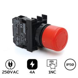 B200E30 1NC Emergency Stop 22mm. 