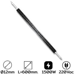 FIB-6015-N ฮีตเตอร์ครีบตัวไอ/พร้อมน๊อตM16, LF-500MM 1500W AC220V