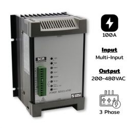 SCR-3ATP100 Three phases 200-480VAC, กระแส 100A, Multi-input, Phases angle