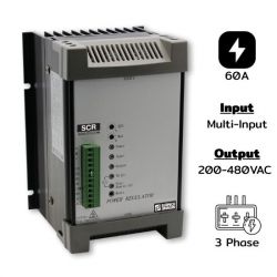 SCR-3ATP060 Three phases 200-480VAC, กระแส 60A, Multi-input, Phases angle