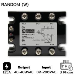SG3-AAR125-A2(W) Three phases Input 80-280VAC Output 48-480VAC กระแส125ARandom