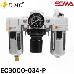 EC3000-034-P \ Air Preparation Unit \ Filter+Regulator+Lubricator / PT3/8” \ E.MC