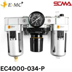 EC4000-034-P \ Air Preparation Unit \ Filter+Regulator+Lubricator / PT3/8” \ E.MC