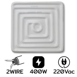 ELW-2-16CM 400W AC220V ฮีตเตอร์อินฟราเรด 2 Wire White