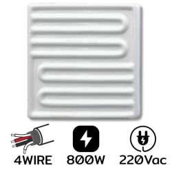ELW-3-T-16CM 800W AC220V ฮีตเตอร์อินฟราเรด 4 Wire White with T/C