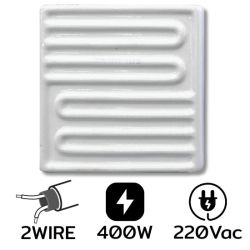 ELW-3-400-16CM 400W 220V ฮีตเตอร์อินฟราเรด 2 Wire White