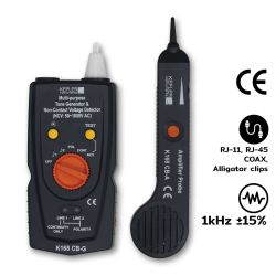 KEPLER  เครื่องทดสอบและค้นหาสายไฟ Cable Tracer (Tone Gen & Non-contact Voltage) K168 CB