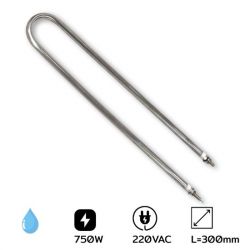 U-3075 ฮีตเตอร์ดัดตามแบบตัวยู DIA. 8, 300X300MM 750W AC220V