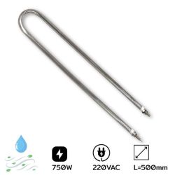 U-5075 ฮีตเตอร์ดัดตามแบบตัวยู DIA. 8, 500X500MM 750W AC220V