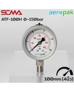 ATF-100H 压力表 0~150bar/psi 1/4PT SUS304