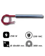 ฮีตเตอร์คาร์ทริจด์ (CARTRIDGE HEATER) SANGI ฮีตเตอร์แท่งกลม 300 mm. ขนาด 10x80