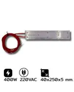 ฮีตเตอร์แผ่น (STRIP HEATER) SANGI 40x250x5 mm. 400 W 220 VAC