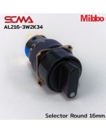 AL216-3W2K34 Selector Round 16mm. 3Gear Maintained
