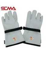 KPG-LG (gray) KEPLER Leather protective gloves outside SCMA