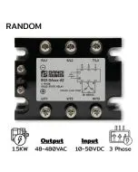 SG3-DAR2HP F/R-A2 Three phases Input 10-50VDC Output 48-480VAC 1.5KW Random