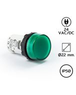 中文名称：MBSD024Y 小灯 Ø22 mm 24VAC/DC 绿色 LED