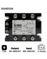 SG3-AAR075-A2 Three Phase Input 80-280VAC Output 48-480VAC 75A Random