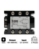 SG3-DA050-A2 Three phases Input 12-32VDC Output 48-480VAC 50A