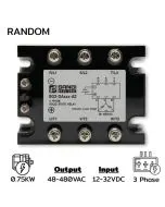 SG3-DAR1HP F/R-A2 Three phases Input 10-50VDC Output 48-480VAC 0.75KW Random