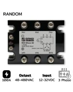 SG3-DAR100-A2(W) Three Phase Input 12-32VDC Output 48-480VAC 100A Random
