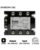 SG3-AAR100-A2(W) Three Phase Input 80-280VAC Output 48-480VAC 100A Random
