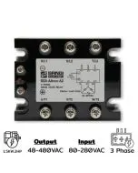 SG3-AAR2HP F/R-A2 Three phases Input 80-280VAC Output 48-480VAC 1.5KW Random