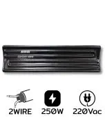 A-1-16CM,250W AC220V 红外线加热器 2 芯黑色