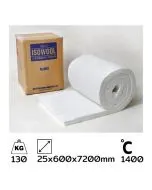 เซรามิคไฟเบอร์ (CARAMIC FIBER) ASK-7912-H BLANKET (แบบแผ่น) 25x600x7200mm 1400C /130Kg (Isolite)